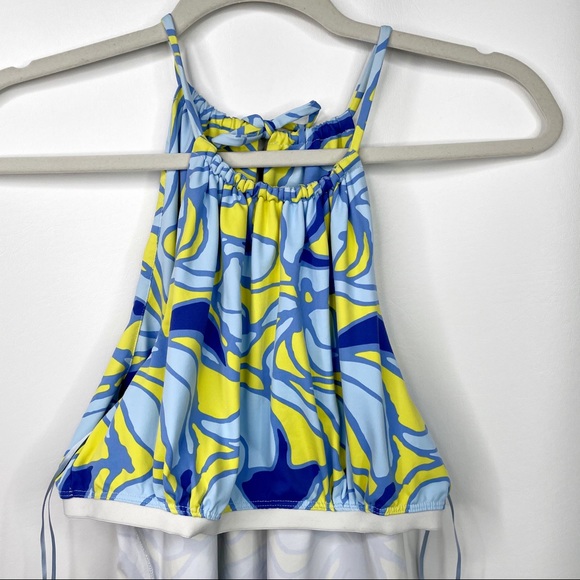 J. MCLAUGHLIN Maria Halter Dress Blue Medium - Picture 10 of 11